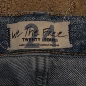 Free People Blue Jean Shorts